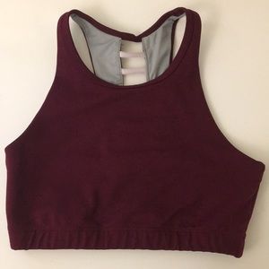 Maroon Sports Bra